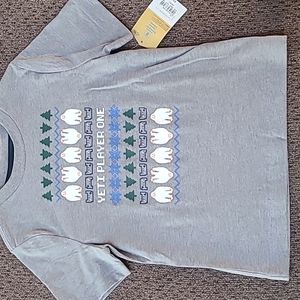 THEREABOUTS BRAND BOY'S GRAY GAMER TEE-SHIRT SIZE MEDIUM 10/12
